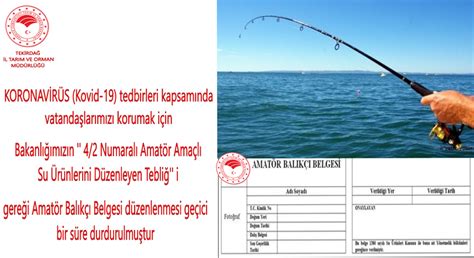 amatör balıkçı belgesi alma